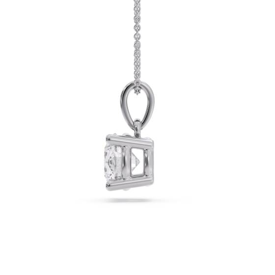 Classic Round Diamond Solitaire Pendant