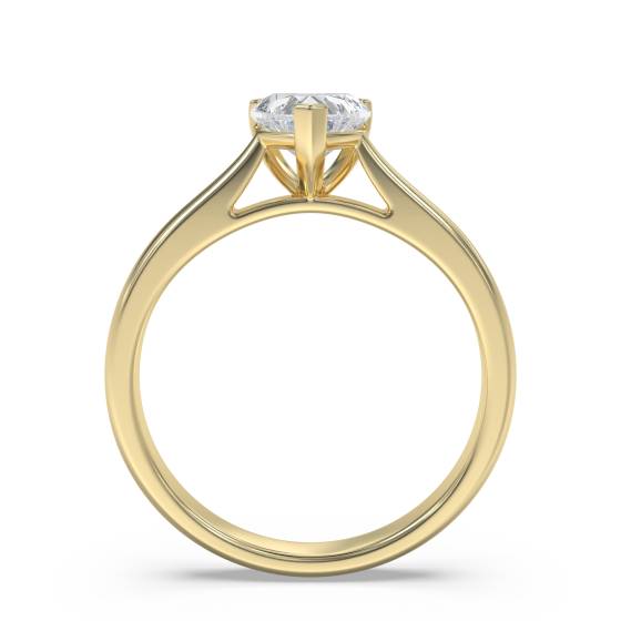 0.90ct VVS1/E Heart Shaped Natural Diamond Solitaire Ring