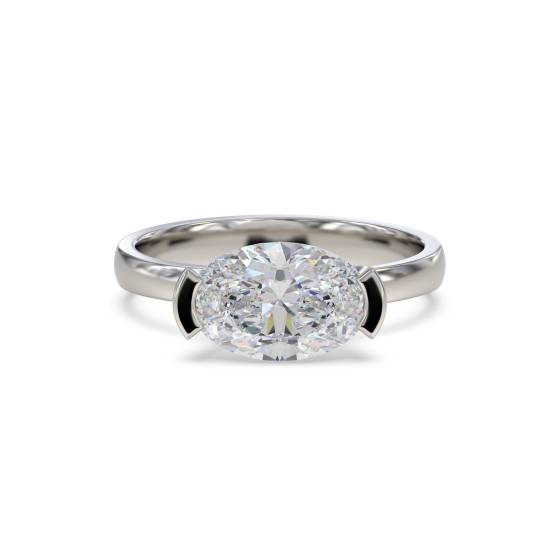 Traditional Oval Diamond Engagement Ring