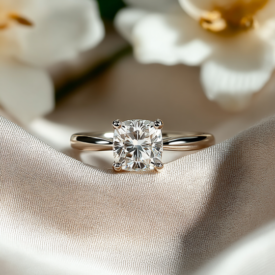 Cushion Diamond Engagement Ring