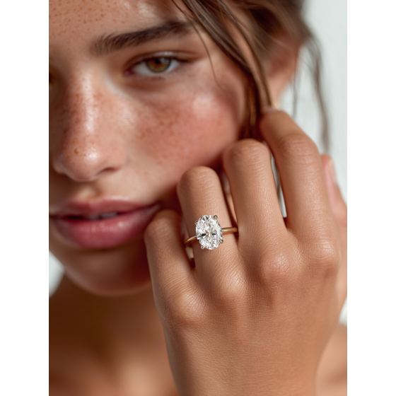 Oval Diamond Engagement Ring