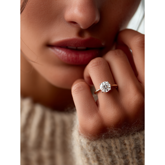 Round Diamond Engagement Ring