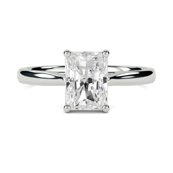 0.30ct VVS1/D Radiant Cut Labgrown Diamond Solitaire Ring