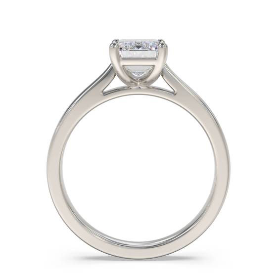 Elegant Emerald Diamond Engagement Ring