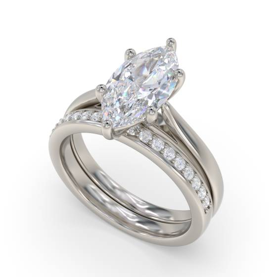 Marquise Diamond Engagement Ring