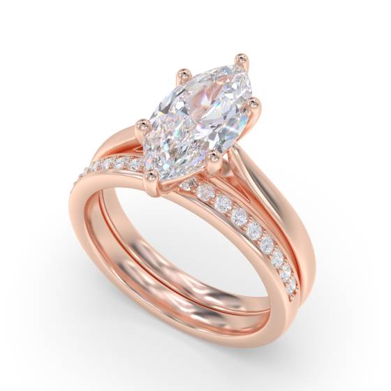 Marquise Diamond Engagement Ring