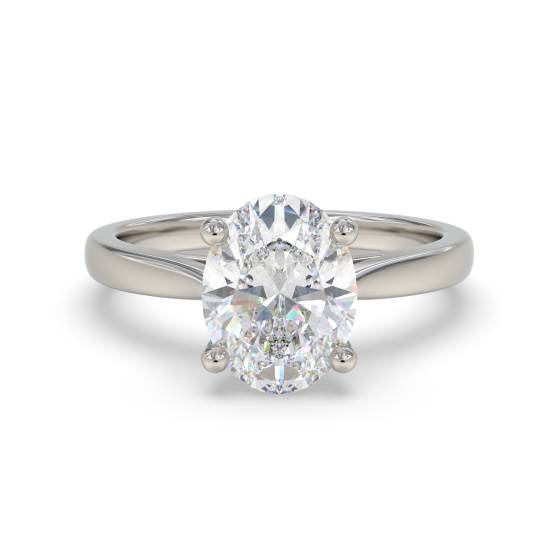 Oval Diamond Engagement Ring
