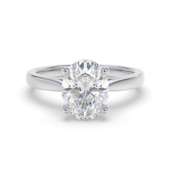 Oval Diamond Engagement Ring