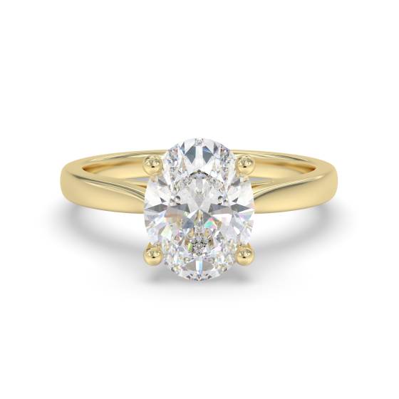 Oval Diamond Engagement Ring