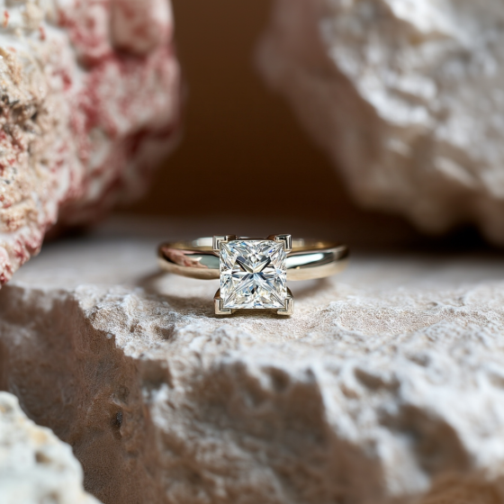 Princess Diamond Engagement Ring