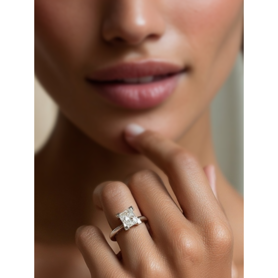 Princess Diamond Engagement Ring