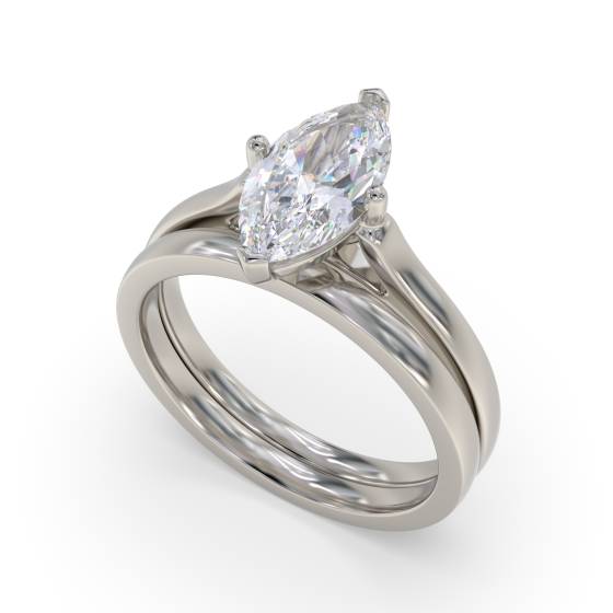 Marquise Diamond Engagement Ring