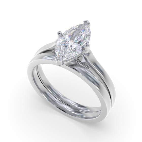 Marquise Diamond Engagement Ring