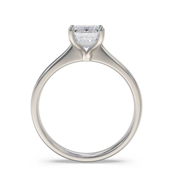 Elegant Emerald Diamond Engagement Ring