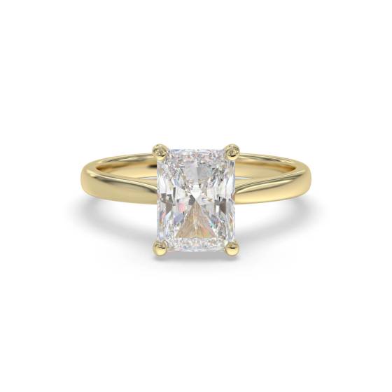 Elegant Radiant Diamond Engagement Ring