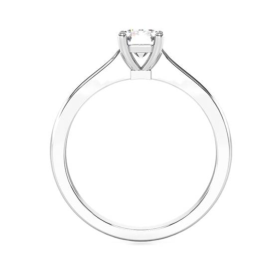 Classic Emerald Diamond Engagement Ring