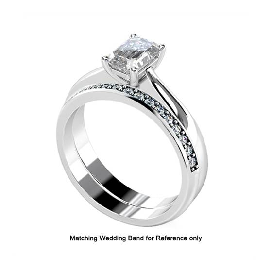 Classic Emerald Diamond Engagement Ring