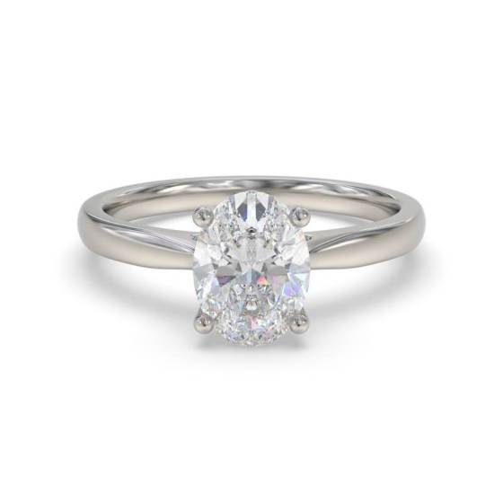 GIA Certified 0.50ct VS1/D Elegant Oval Diamond Engagement Ring