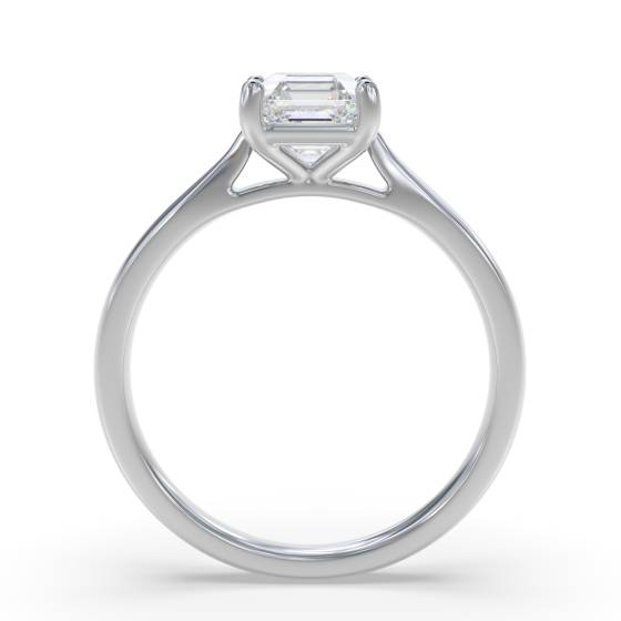 Elegant Asscher Diamond Engagement Ring