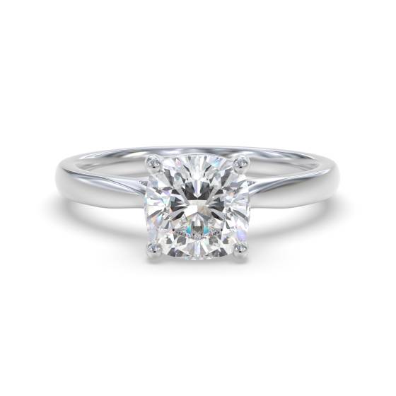 Elegant Cushion Diamond Engagement Ring
