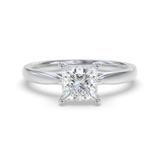 Elegant Princess Diamond Engagement Ring