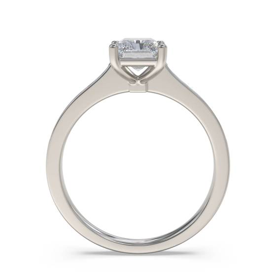 Radiant Diamond Shoulder Set Ring