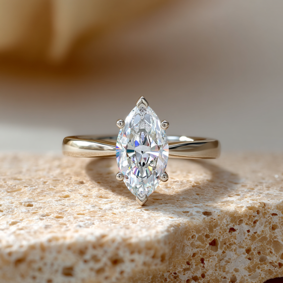 Marquise Diamond Engagement Ring