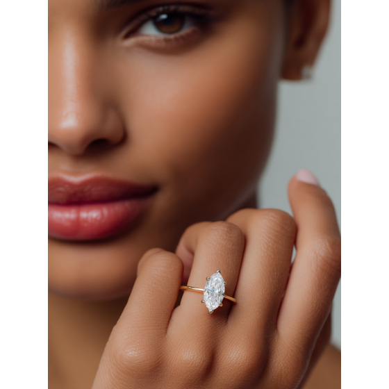 Marquise Diamond Engagement Ring