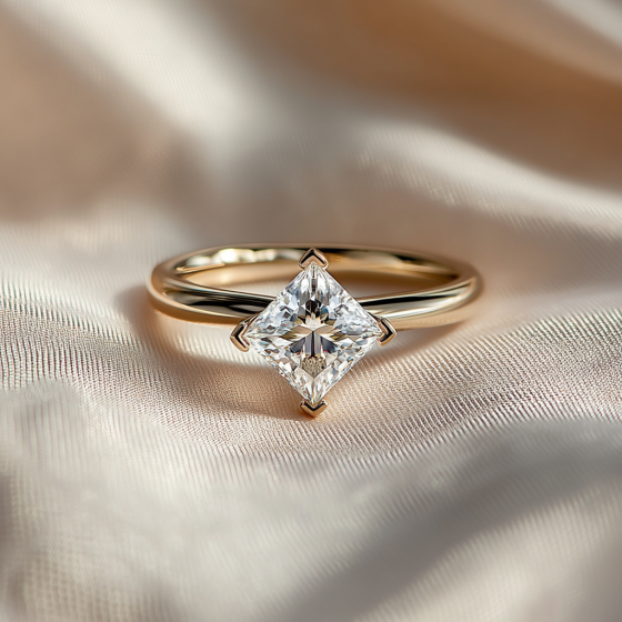 Princess Diamond Engagement Ring