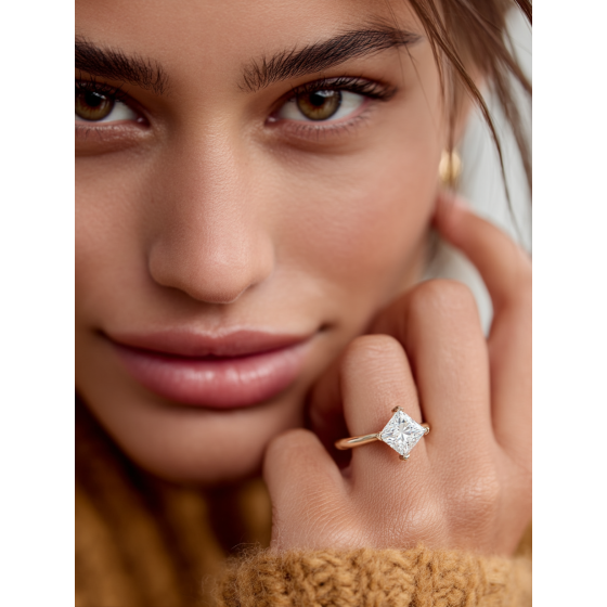 Princess Diamond Engagement Ring