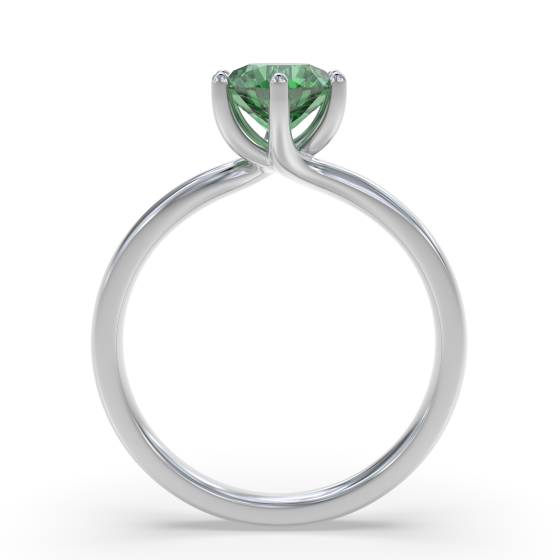 Classic Round Emerald Solitaire Ring