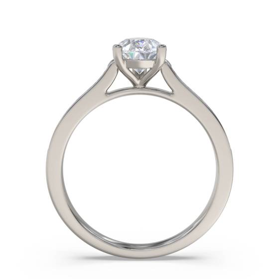 Pear Diamond Shoulder Set Ring