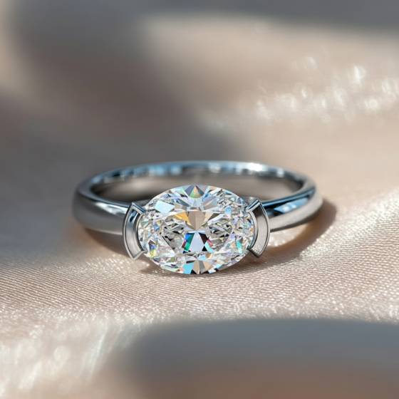 Traditional Oval Diamond Engagement Ring