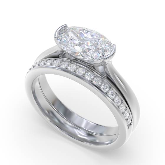 Traditional Oval Diamond Engagement Ring