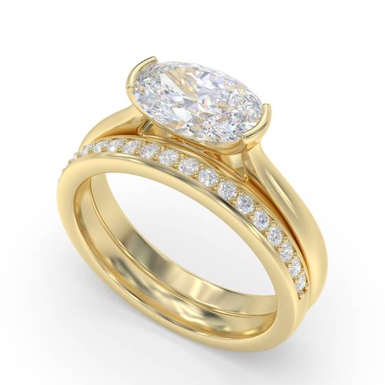 Traditional Oval Diamond Engagement Ring