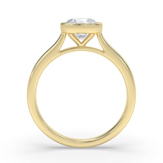 Round Diamond Bezel Set Ring
