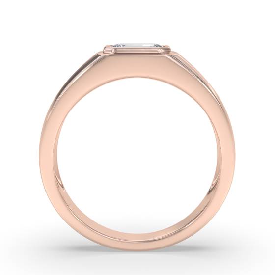 Emerald Mens Signet Ring