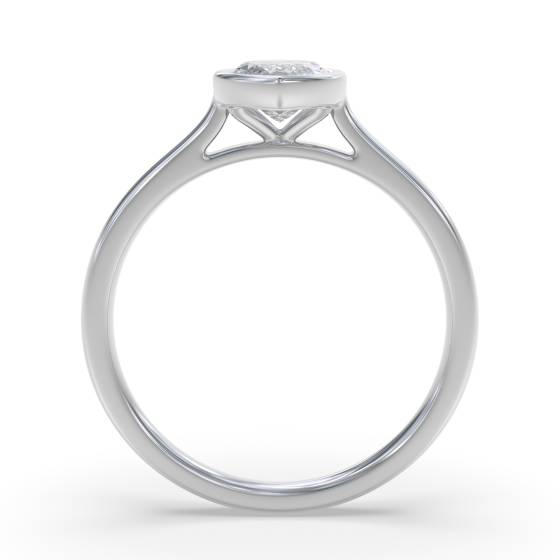 Marquise Diamond Bezel Set Solitaire Ring