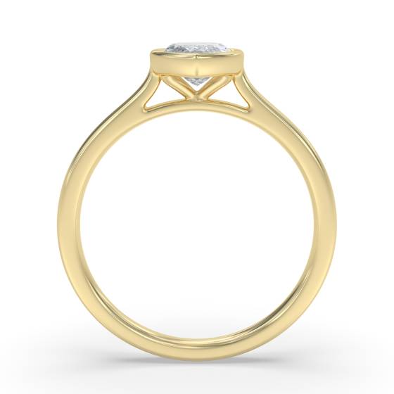 Marquise Diamond Bezel Set Solitaire Ring