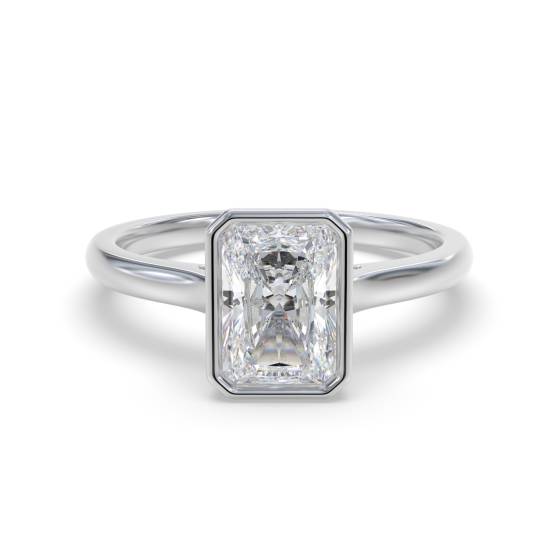 Radiant Diamond Solitaire Ring