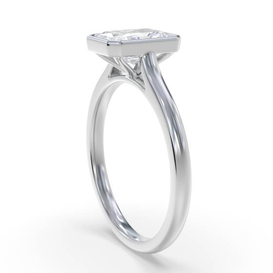 Radiant Diamond Solitaire Ring