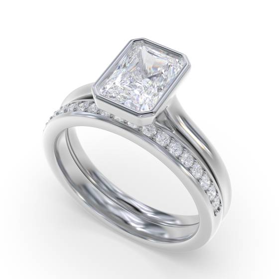 Radiant Diamond Solitaire Ring