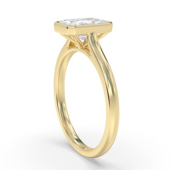 Radiant Diamond Solitaire Ring