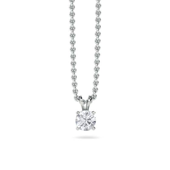 1.20ct VS2/F Round Cut Labgrown Diamond Solitaire Pendant