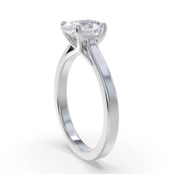 Oval Diamond Engagement Ring