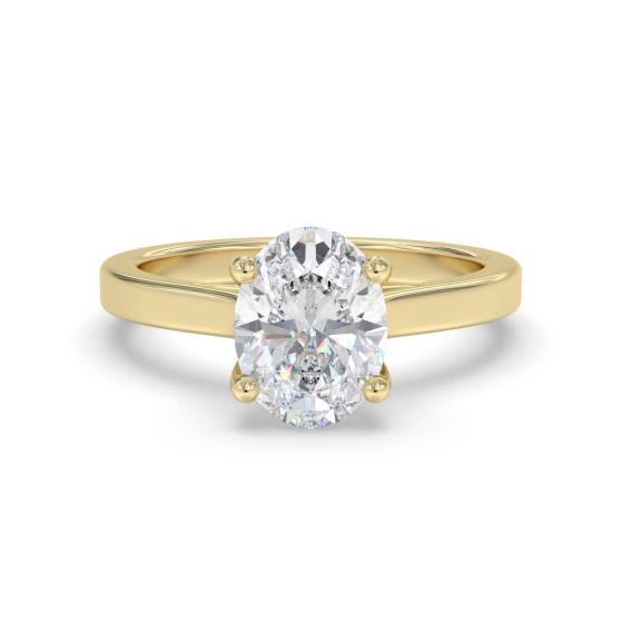 Oval Diamond Engagement Ring