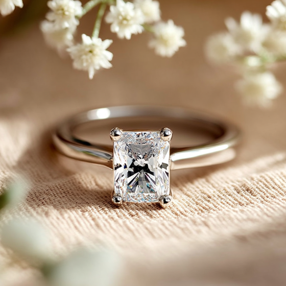 Radiant Diamond Engagement Ring