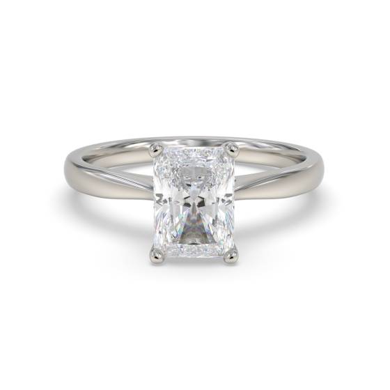 2.07ct VVS2/D Radiant Cut Labgrown Diamond Solitaire Ring