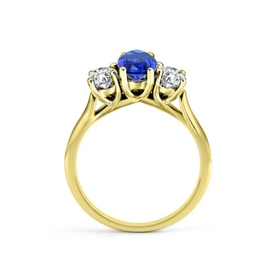 1.80ct Oval Tanzanite and Diamond Halo Ring