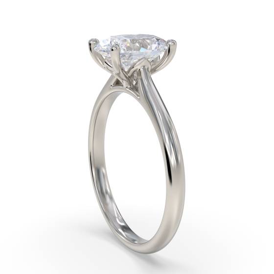 Oval Diamond Engagement Ring